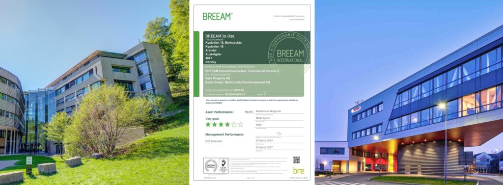 BREEAM-sertifisering: Barbubukta og Gjerdrums vei 19